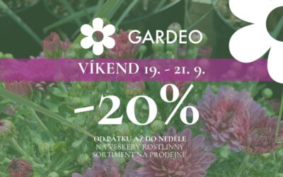 Víkendová 20% sleva na veškerý rostlinný sortiment!
